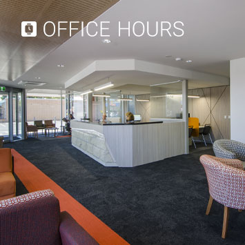 <strong>Monday</strong> &nbsp;&nbsp;&nbsp;&nbsp;&nbsp;&nbsp;&nbsp;&nbsp;&nbsp; 8:15 am - 5:00 pm<br /> <strong>Tuesday</strong> &nbsp;&nbsp;&nbsp;&nbsp;&nbsp;&nbsp;&nbsp;&nbsp; 8:15 am - 6:30 pm<br /> <strong>Wendnsday</strong> &nbsp; 8:15 am - 5:00 pm<br /> <strong>Thursday</strong> &nbsp;&nbsp;&nbsp;&nbsp;&nbsp;&nbsp;  8:15 am - 6:30 pm<br /> <strong>Friday</strong> &nbsp;&nbsp;&nbsp;&nbsp;&nbsp;&nbsp;&nbsp;&nbsp;&nbsp;&nbsp;&nbsp;&nbsp;&nbsp; 8:15 am - 5:00 pm